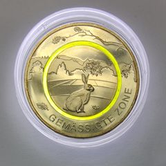 Germany 5 Euro Base Metals (Polymer Ring) Uncirculated Coin 2019 - Moderate Zone (D) - Earth's Climate Zones