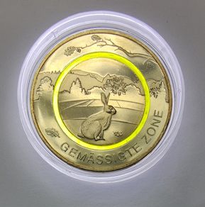 Germany 5 Euro Base Metals (Polymer Ring) Uncirculated Coin 2019 - Moderate Zone (D) - Earth's Climate Zones