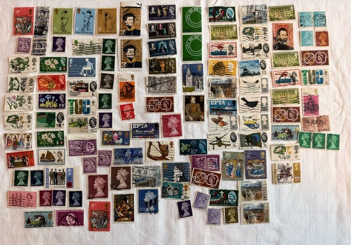 British pre decimal stamp collection