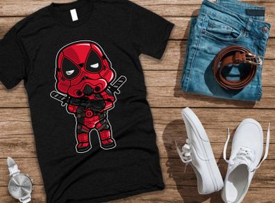 Deadtrooper t-shirt trooper dressed as deadpool t-shirt funny t-shirt