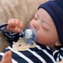 Reborn Babies - 17 Inches Handmade Lifelike Baby Dolls Boy Soft Cloth Body with Feeding Kit, Like a Real Baby (FREE POSTAGE) Image 2