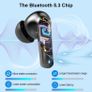 Wireless Earbuds Bluetooth 5.3 Headphones, HI-FI Stereo Wireless Earphones 40H Playtime Noise Cancelling In Ear Gaming Earphone with 4 Mics, Ear Bud 50ms Low Latency, Touch Control, Dual Mode (FREE POSTAGE) Image 2