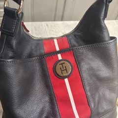Tommy Hilfiger Navy Leather Bag