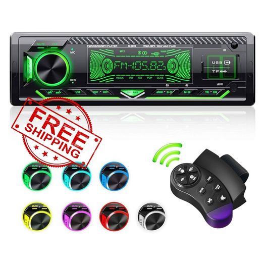 NEW SALE | Car Radio Bluetooth 5.0 Hands-free1 Din Universal Built-in Microphone