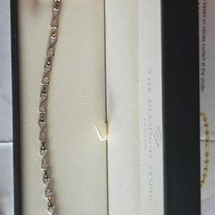 Gold bracelet 0.25ct Diamond Hart 18k Gold Vermeil
