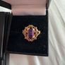 9ct gold ring with amethyst stone Image 4