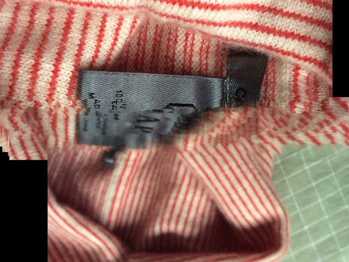 GAP Cashmere Long Striped with Rolled Collar / Size M