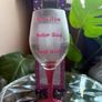 Novelty "Mum's Glass" Glitter Wine Glass Gift Image 2