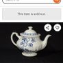 Rare Find:  Vintage J & G Meakin, Florentine, Classic White, Blue Nordic, Covered, teapot, Ornate, Blue, Flowers, England, vintage. Image 7