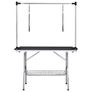 Adjustable Dog Grooming Table with 2 Loops and Basket Image 3