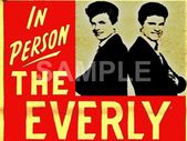 The Everly Brothers Duane's Peppermint Club Jefferson and Ontario Concert Poster