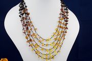 Baltic amber adult necklace handmade beaded necklace natural amber necklace amber resin necklace