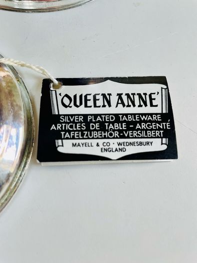 Vintage Queen Anne Silver Plated Coffee Pot Coffee Server Blue Glass Insert