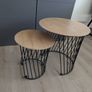Side table pair solid wood Image 2