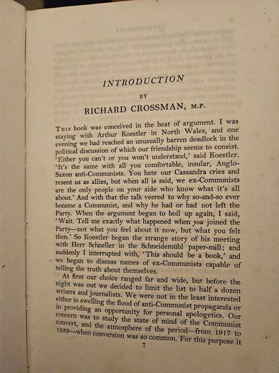 The God That Failed. Six Studies In Communism. By Arthur Koestler. Ignazio Silone. Andre Gide. 1951 Hardback In Fair Condition.  See Photos For Same.