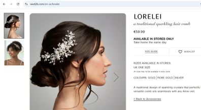 Bride Hair Comb - Headpiece Wed2B