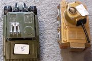 two vintage army vehicles