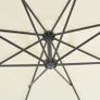 Cantilever Umbrella with Steel Pole 300 cm Sand Image 3