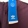 Adidas Originals 3/4 Zip Shell Top - Burgundy/Black Image 5