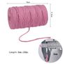Macrame Cord 3mm x 200m 100% Cotton Rope Craft String Twine for Wall Hanging Plant Hangers Knitting Home Decorations DIY Image 2