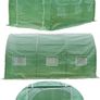 Polytunnel Greenhouse 3x2x2m  Poly Tunnels Gardening Walk In Pollytunnel Tent with Steel Frame Image 6