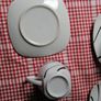 Black and White Cups (12) and Saucers (12) Image 7