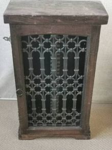 Distressed wooden cabinet