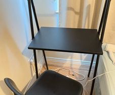 ikea folding desk and chair