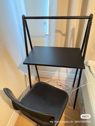 ikea folding desk and chair