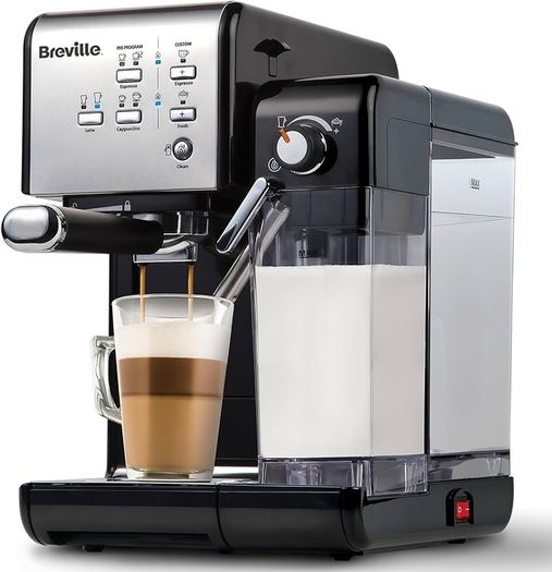 FREE EXPRESS SHIPPING Breville One-Touch CoffeeHouse Coffee Machine | Espresso, Cappuccino & Latte Maker | 19 Bar Italian Pump | Automatic Milk Frother | ESE Pod Compatible
