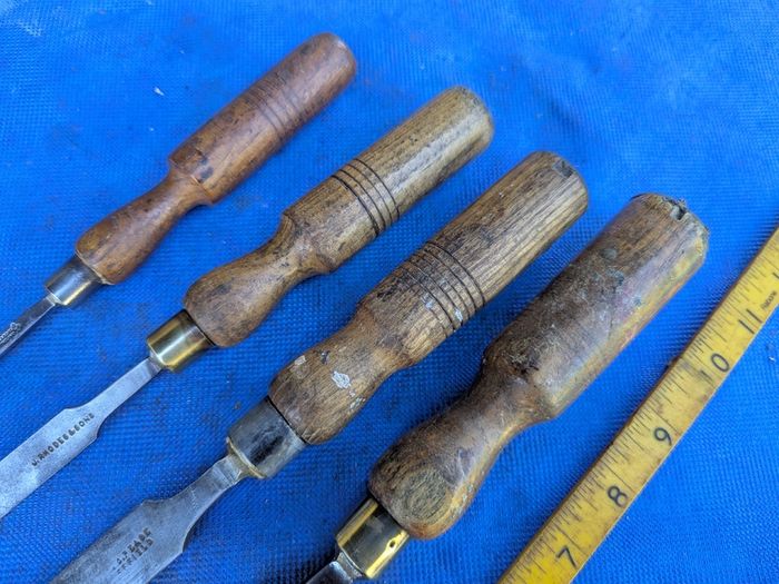 4 Cast Steel Firmer chisels