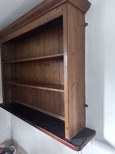 Solid pine shelves
