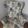 IKEA Strandmon Wingback Armchair and footstool Image 2