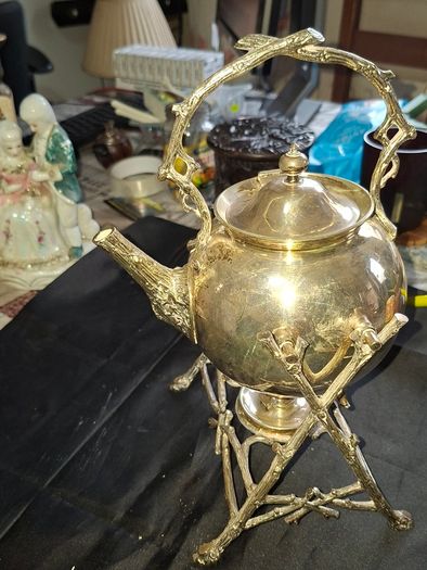 Antique Victorian Silver Spirit Kettle and Stand Hallmark in Photos