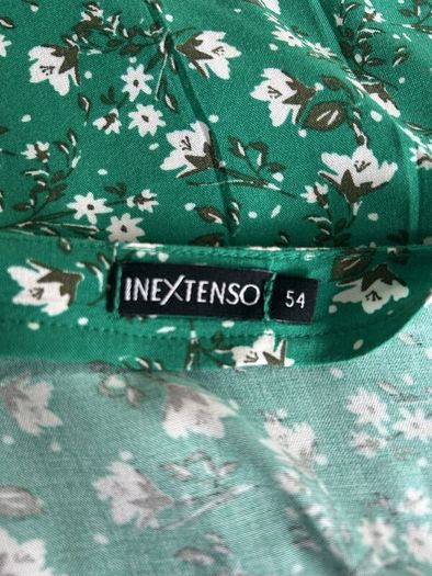 Ladies Green & White Short Sleeved Top from In extenso Size: UK 26 / EU 54
