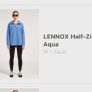 4th Arq Lennox Half Zip Fleece in Aqua Image 3