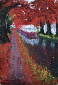 Grand Canal in Autumn - in soft pastel