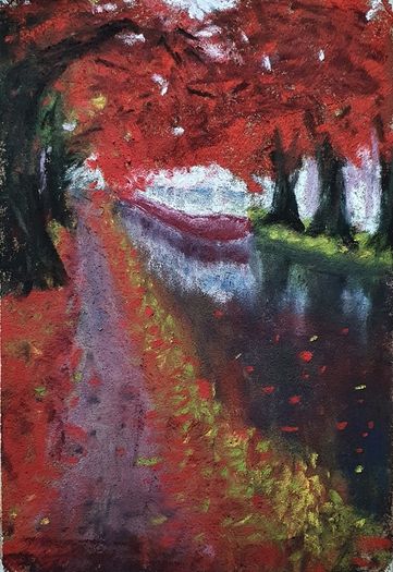 Grand Canal in Autumn - in soft pastel