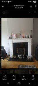 Marble fireplace