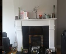 Marble fireplace