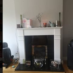 Marble fireplace