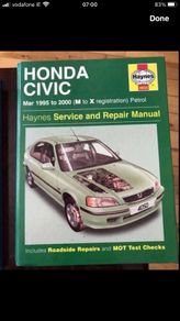 Haynes Honda Civic 1995-2000 manual