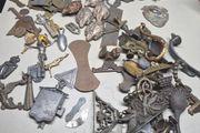 Vintage Irish Jeweller Mixed Metal Blanks Findings Brooch Parts Job Lot 1.58kg