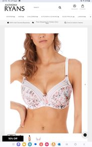 Freya Viva - Underwired Side Support Bra 32F - Coral Snake  - BNWT RRP 42