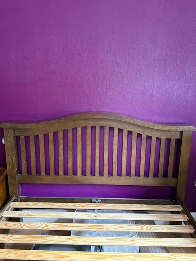 Bed, Chest Drawers and Bedside Table