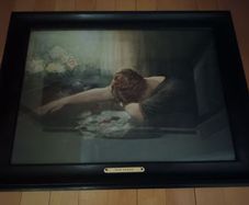 Antique Framed Print - WWI - Her Cross