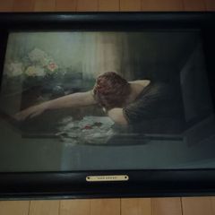 Antique Framed Print - WWI - Her Cross