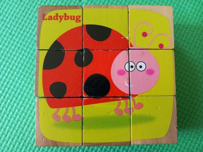 Wooden cubes puzzle