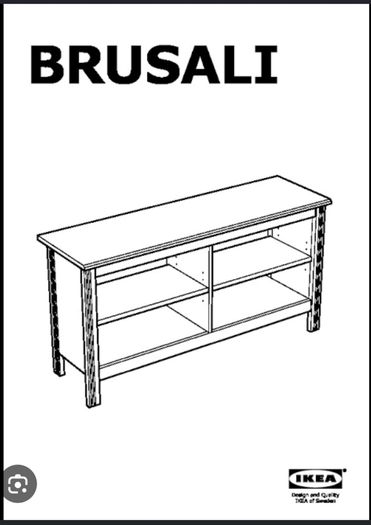 Brusali Tv Stand White