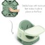 Baby Bug Booster Seat For Dining, Detachable Tray, Harness, Adjustable Seat and Non-Slip Feet, Eucalyptus Image 8